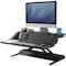 Fellowes Workstation, Sit-Stand, 35 lb cap, 22 Height Positions, BK FEL8080301 - alternate 1
